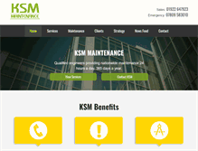 Tablet Screenshot of ksmmaintenance.com